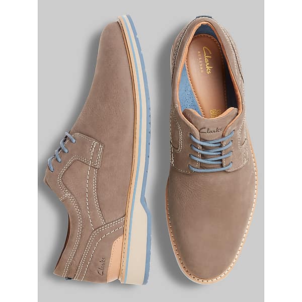 Clarks Men's Monahan Plain Toe Oxfords Grey - Size: 11 WIDE TMW43BC11W04