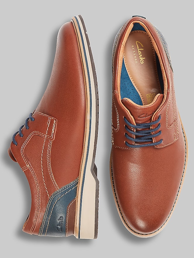Clarks Monahan Plain Toe Oxfords