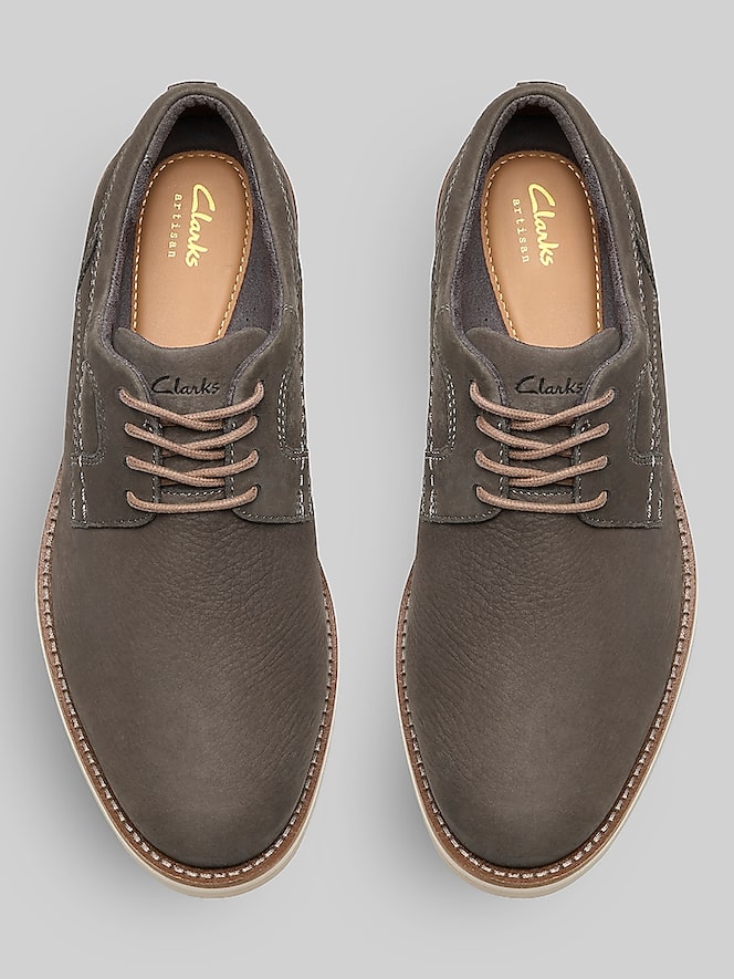 Clarks Monahan Plain Toe Oxford, Stone - Image 4 of 6