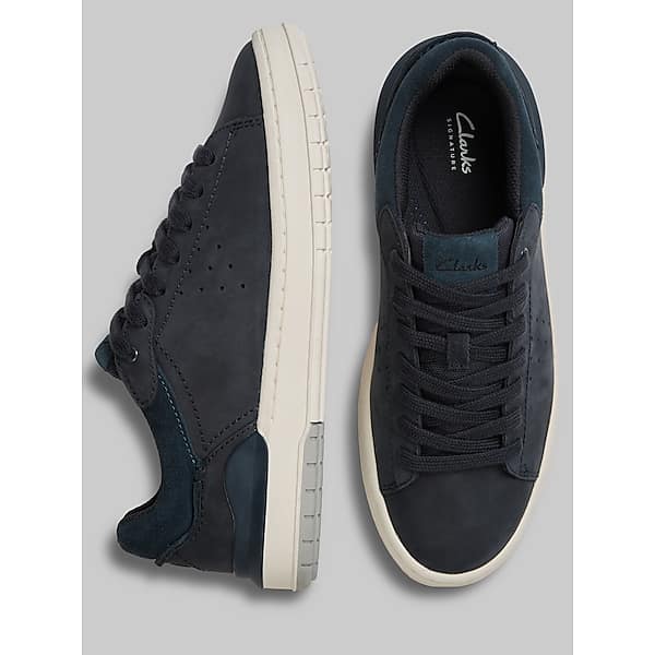 Clarks Men's Courtlite 2 Run Plain Toe Sneakers Navy - Size: 13 D-Width TMW43BF30401
