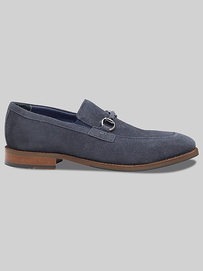 Johnston & Murphy Men's XC Flex Landry Bit Moc Toe Loafers , Navy / Blue