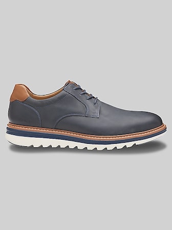 Men's Blue Leather Dress Shoes