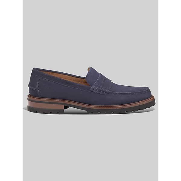 Johnston & Murphy Men's Johnston & Amp; Murphy Collier Penny Moc Toe Loafers Navy - Size: 12 D-Width TMW43BP20401