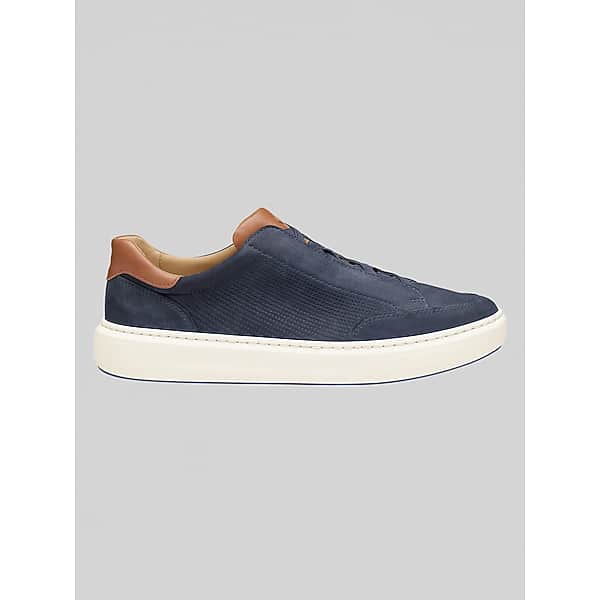 Johnston & Murphy Men's Anders Stretch Lace-To-Toe Sneakers Navy - Size: 10 1/2 D-Width