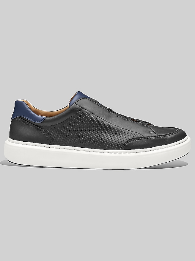 Johnston & Murphy Men's Anders Stretch Lace-To-Toe Sneakers , Black