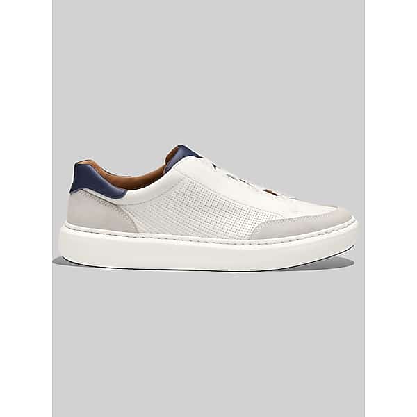 Johnston & Murphy Men's Anders Stretch Lace-To-Toe Sneakers White - Size: 14 D-Width TMW43BT40413