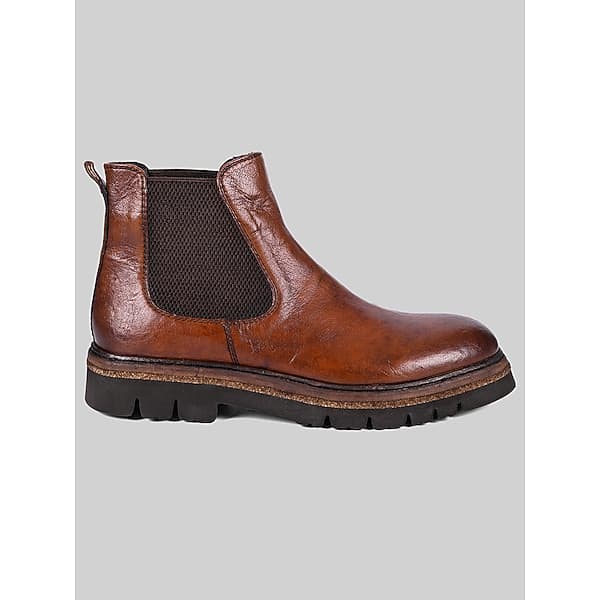 Roan Men's Defy Chelsea Plain Toe Boots Cognac - Size: 12 D-Width