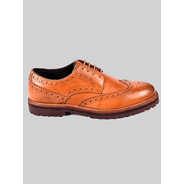 Roan Men's Phiz Wingtip Oxfords Tan Crust - Size: 8.5 D-Width TMW43C385405