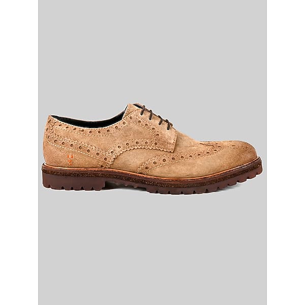 Roan Men's Phiz Wingtip Oxfords Sand Suede - Size: 11 D-Width TMW43C310407
