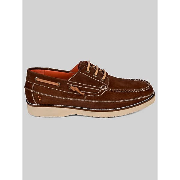 Roan Men's Glory Lace Boat Shoes Chocolate Brown - Size: 9 D-Width