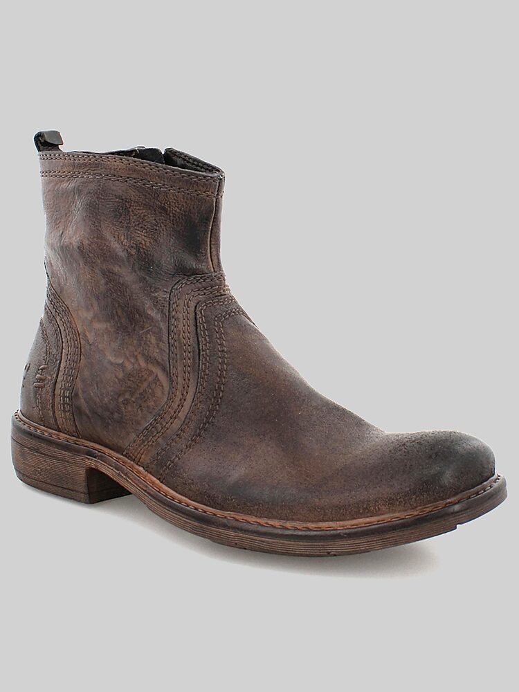 Roan Crestone Plain Toe Boots, Black Mud Rust - Brown  display picture 2