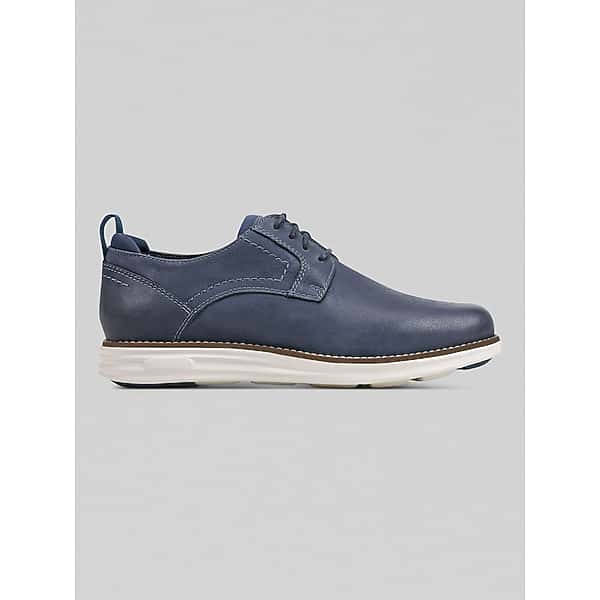 Rockport Men's Canton Casual Lace-Up Round Toe Oxfords Dark Blue - Size: 11 D-Width