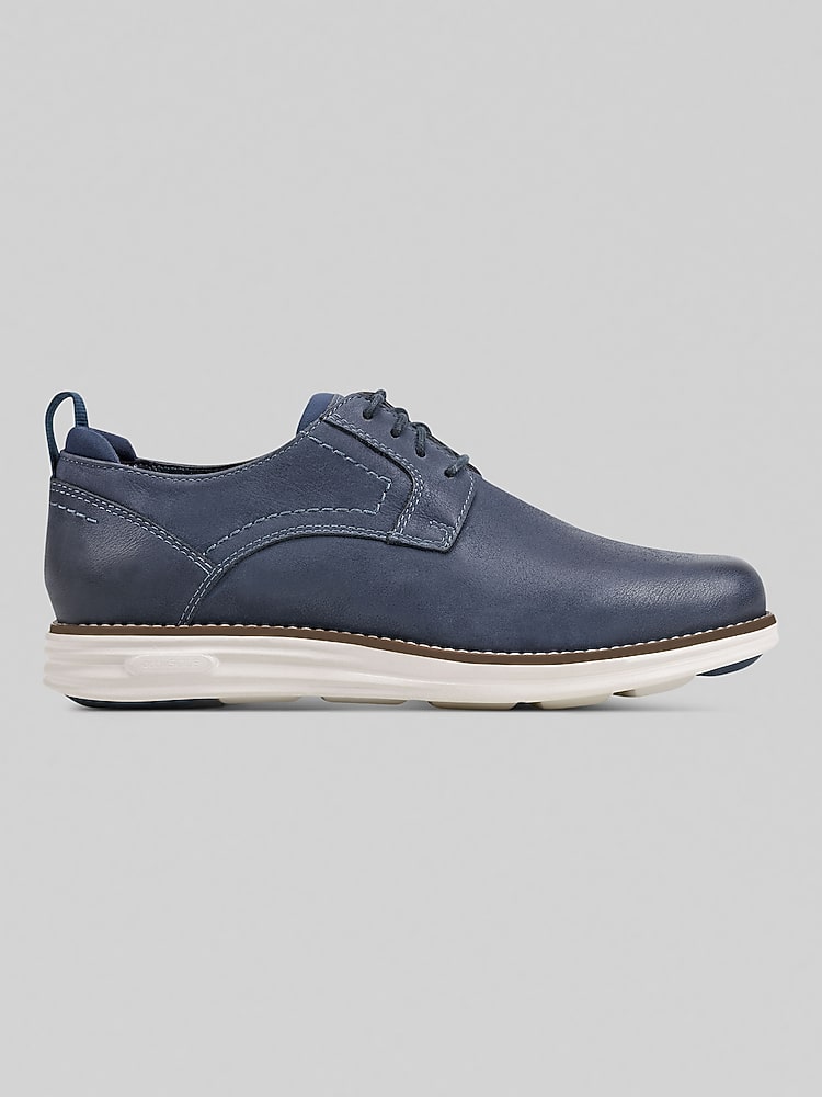 blue dresses for older women Carrucci Solid Navy Blue Whole Cut Oxford Leather Dress Shoes, 13
