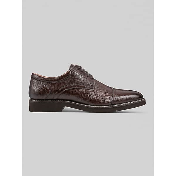Rockport Men's Findlay Dress Lace-Up Almond Toe Oxfords Dark Brown - Size: 8 D-Width
