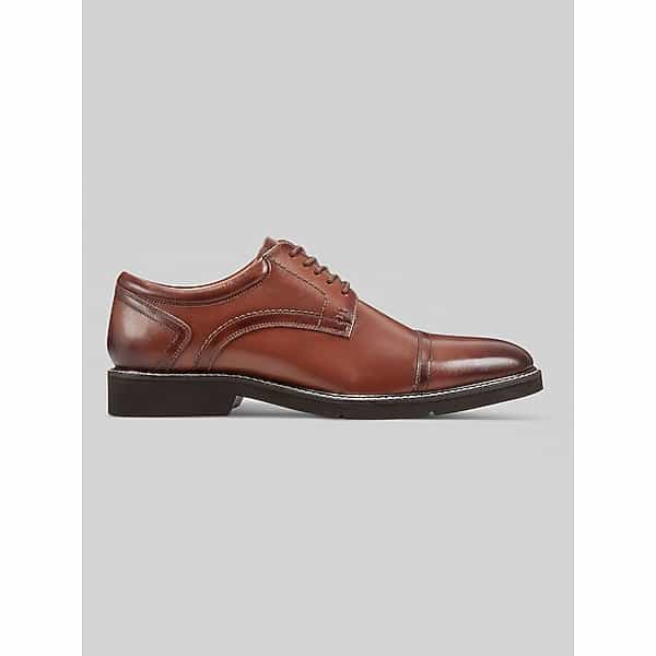 Rockport Men's Findlay Dress Lace-Up Almond Toe Oxfords Medium Natural - Size: 8.5 WIDE