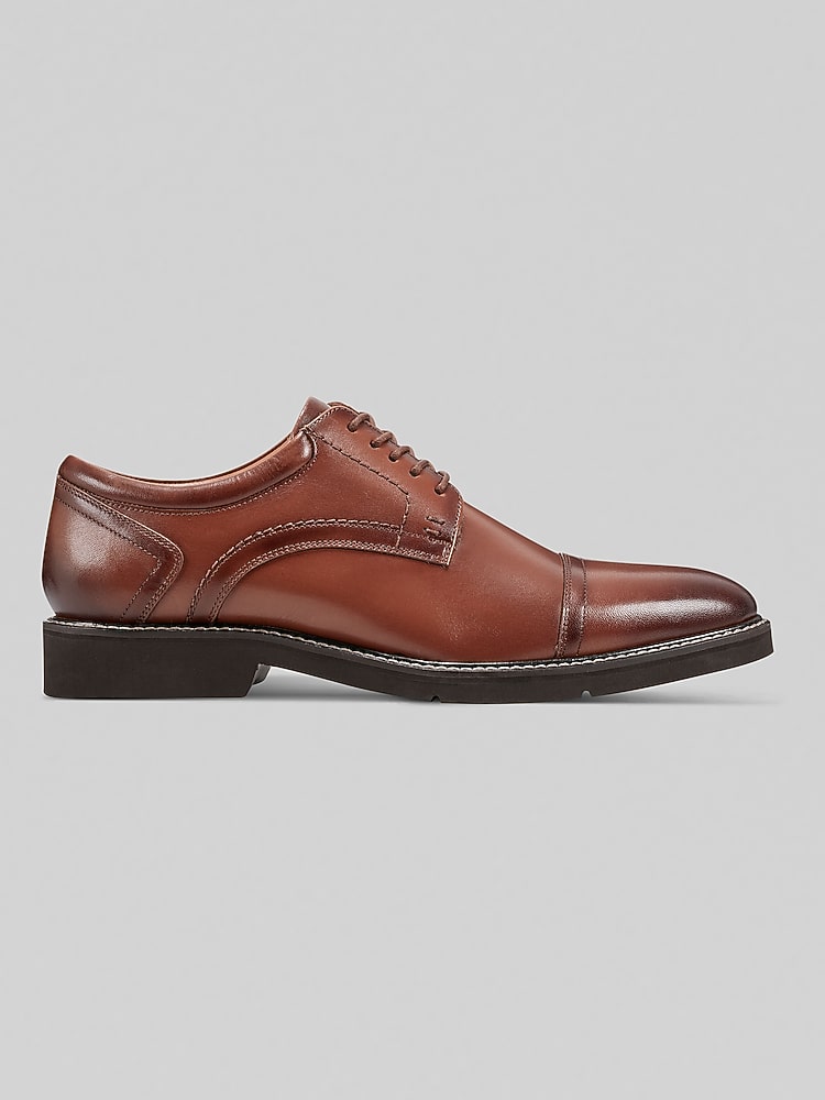 brown rockport dress shoes Rockport Men's World Tour Classic Brown Tumbled, Size 14