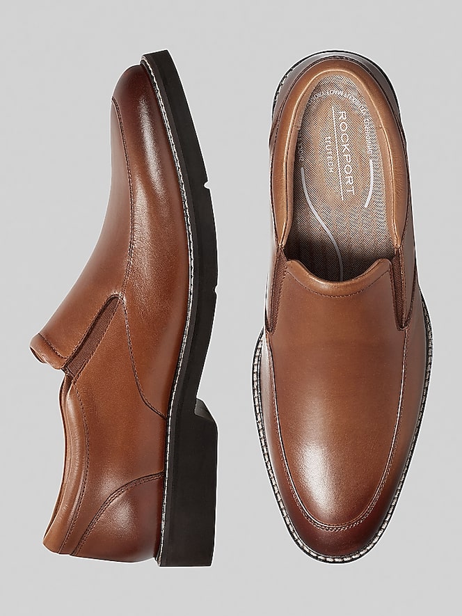 Rockport Folton Almond Toe Dress Loafers, Medium Natural - Image 4 of 5