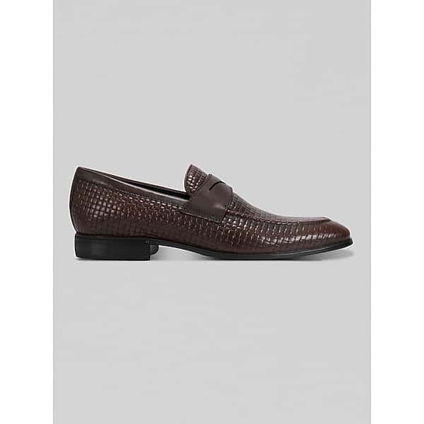 Rockport Men's Cory Slip-On Dress Moc Toe Penny Loafers Dark Brown - Size: 7.5 WIDE