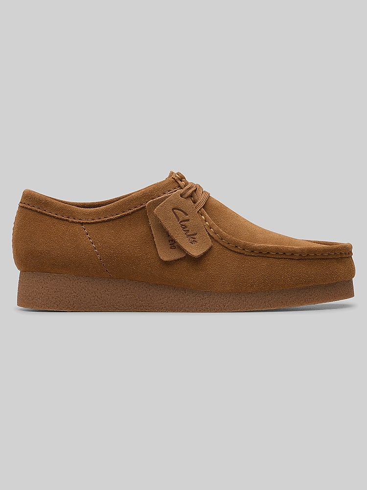 Clarks Wallabee EVO Moc Toe Slip On Shoes, Cola Suede - Tan