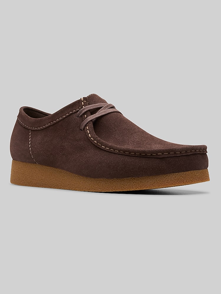 Clarks Wallabee Evo Moc Toe Suede Slip On Boot, Dark Brown