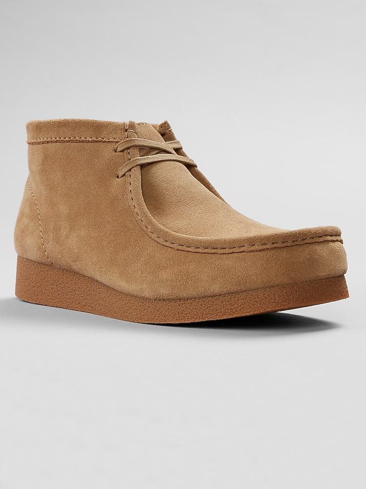 Clarks Wallabee EVO Moc Toe Slip On Boots, Dark Sand - Tan | Boots