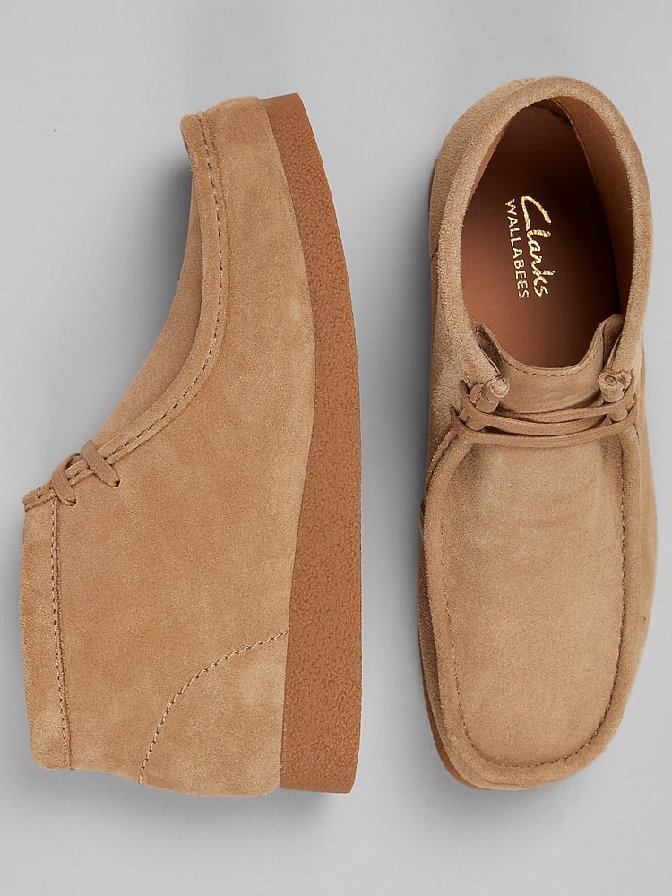 Clarks Wallabee EVO Moc Toe Slip On Boots, Dark Sand - Tan | Boots
