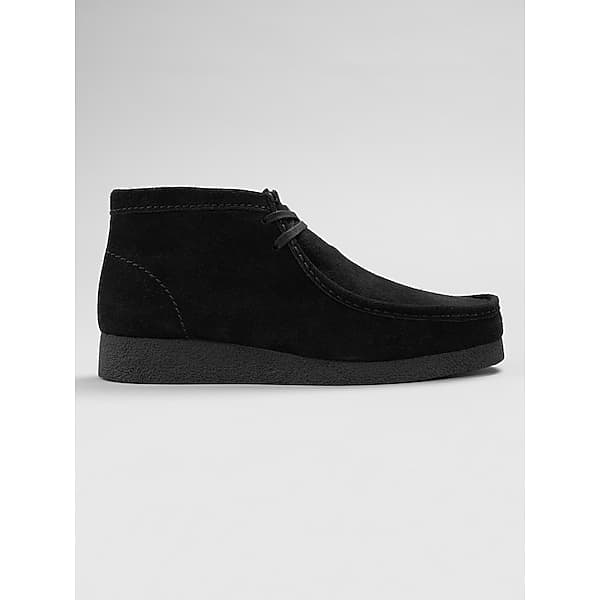 Clarks Men's Wallabee EVO Moc Toe Slip On Boots Black Suede - Size: 7 D-Width TMW43CM70408