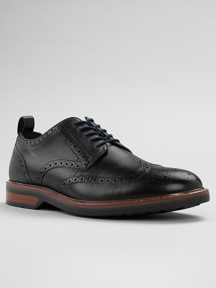 Clarks Aldwin Limit Wingtip Oxfords, Navy - Blue - Size: 8 D 