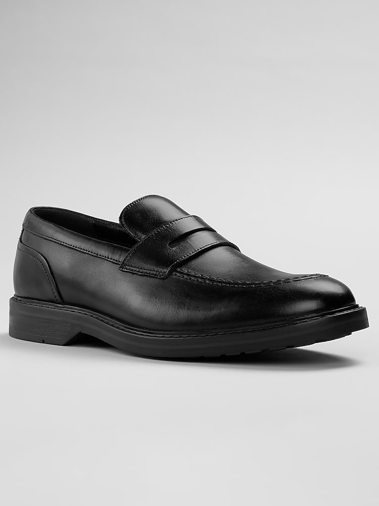 Clarks Aldwin Step Moc Toe Slip On Shoes, Black - Size: 9 D  display picture 1