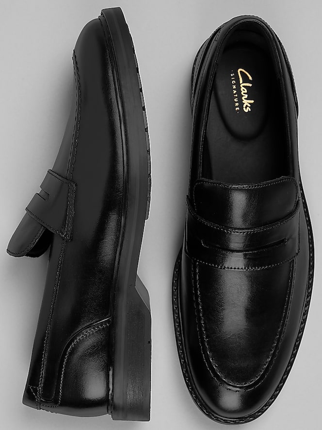 Clarks Aldwin Step Moc Toe Slip On Shoes