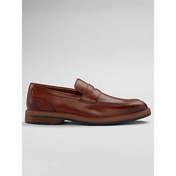 Clarks Men's Aldwin Step Moc Toe Slip On Shoes Mid Tan - Size: 9 1/2 D-Width TMW43CP95405