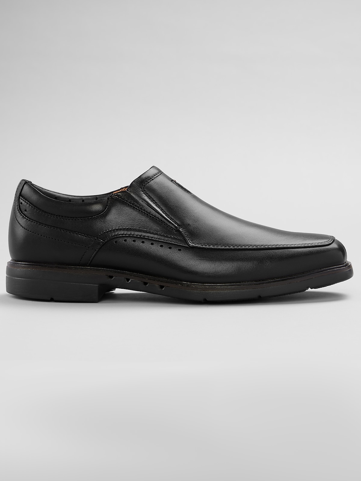 Clarks Un Kendric Go Moc Toe Slip On Shoes, Black | Casual Shoes | Men's  Wearhouse
