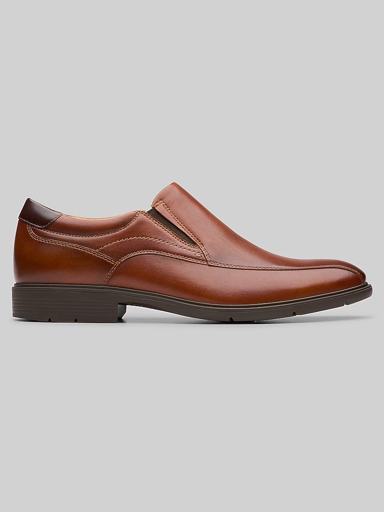 Clarks Eldredge Step Slip On Shoes, Dark Tan | Casual Shoes