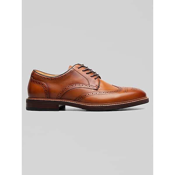 Florsheim Men's Anthem Wingtip Oxfords Saddle Tan - Size: 9 WIDE TMW43CX09W05