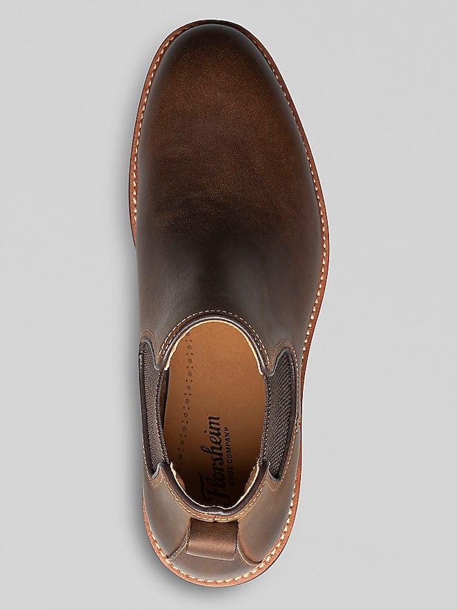 Florsheim Anthem Plain Toe Chelsea Boots, Brown - Image 7 of 8