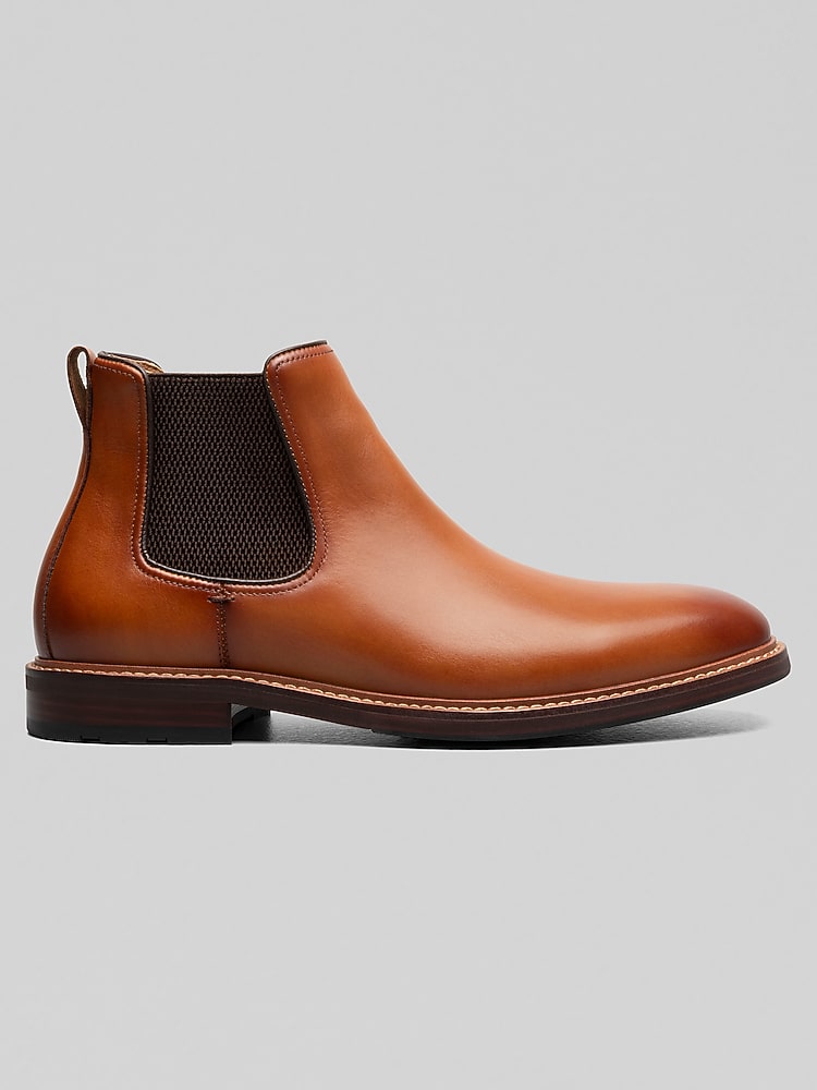 florsheim dress boots FLORSHEIM RENEGADE CAP TOE LACE UP BOOT COGNAC SMOOTH - MENS main image 1