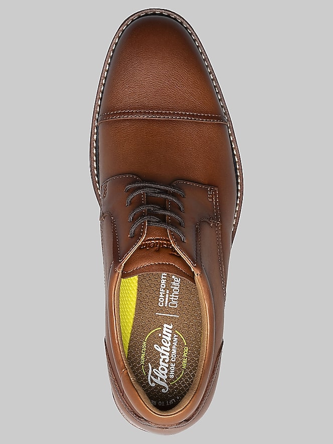 Florsheim Traveler Cap Toe Oxfords, Cognac - Image 4 of 7