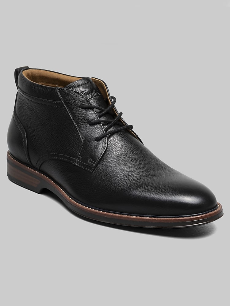 Florsheim Traveler Plain Toe Chukka Boots, Black | Boots | Men's Wearhouse