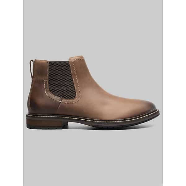 Florsheim Men's Forge Plain Toe Chelsea Boots Brown - Size: 8.5 WIDE