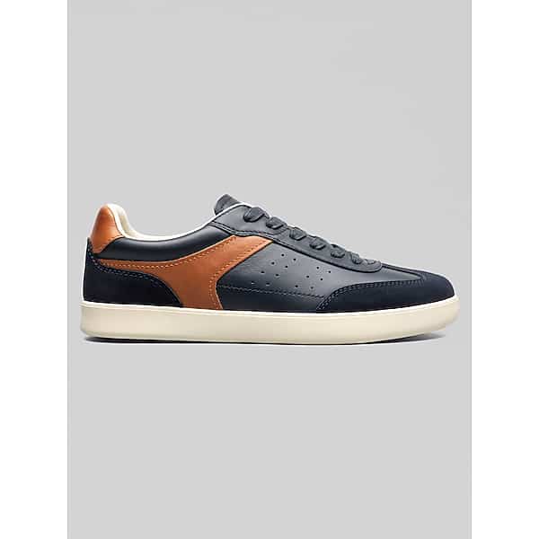 Florsheim Men's Pace T-Toe Lace Up Sneakers Navy Multi - Size: 12 D-Width TMW43D720401