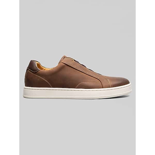 Florsheim Men's Monopoli Elastic Lace-To-Toe Sneakers Brown - Size: 8 WIDE