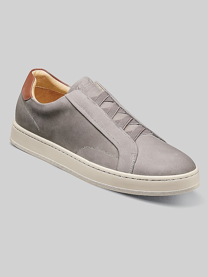 Florsheim Monopoli Elastic Lace-To-Toe Sneakers, Gray - Image 2 of 7
