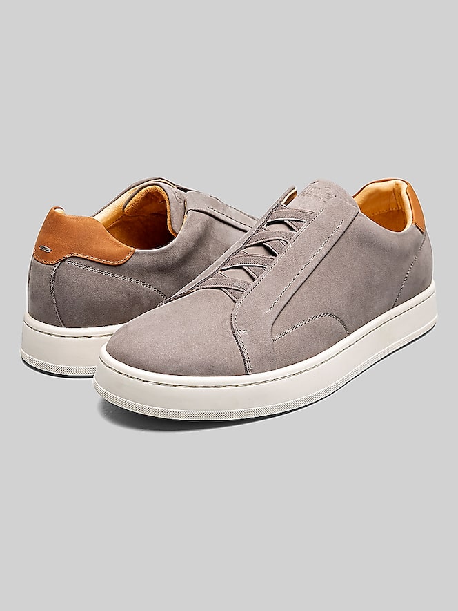Florsheim Monopoli Elastic Lace-To-Toe Sneakers, Gray - Image 7 of 7