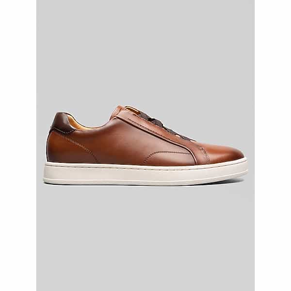 Florsheim Men's Monopoli Elastic Lace-To-Toe Sneakers Cognac - Size: 7.5 WIDE