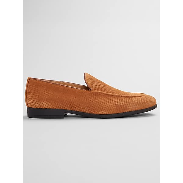 Bruno Magli Men's Silvio Suede Loafers Cognac - Size: 10 1/2 D-Width