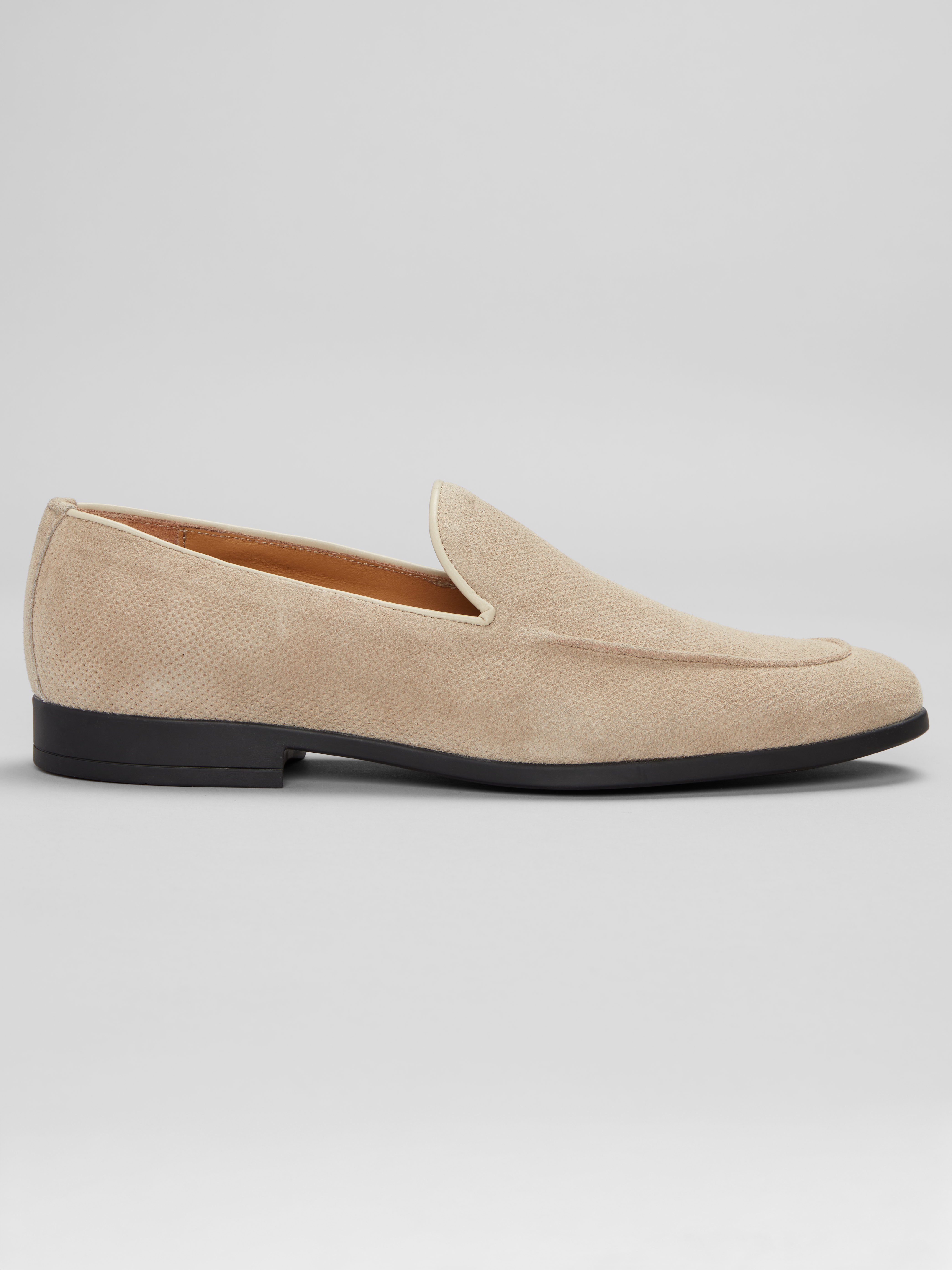 Bruno Magli Silvio Suede Loafers, Sand - Brown | Loafers  display picture 1