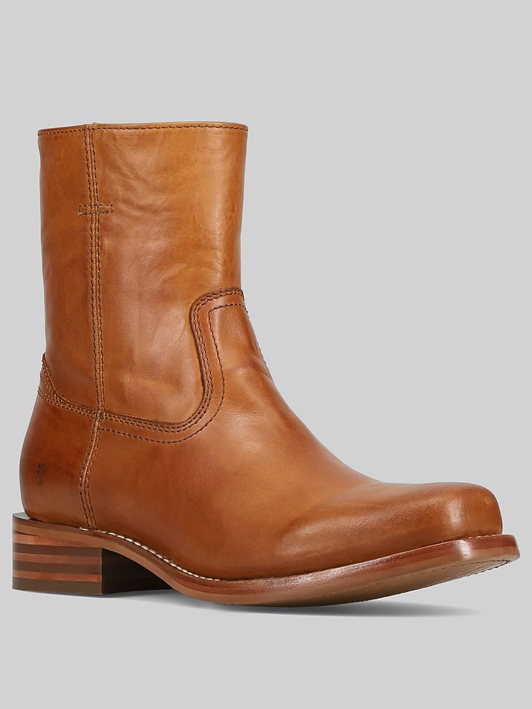 Frye Campus Plain Toe Boots, Saddle - Tan | Boots | Men display picture 1