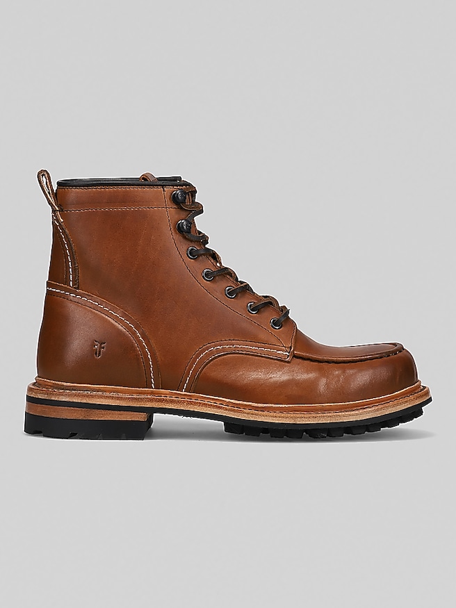 Frye Men's Hudson Lug Workboots , Caramel / Tan