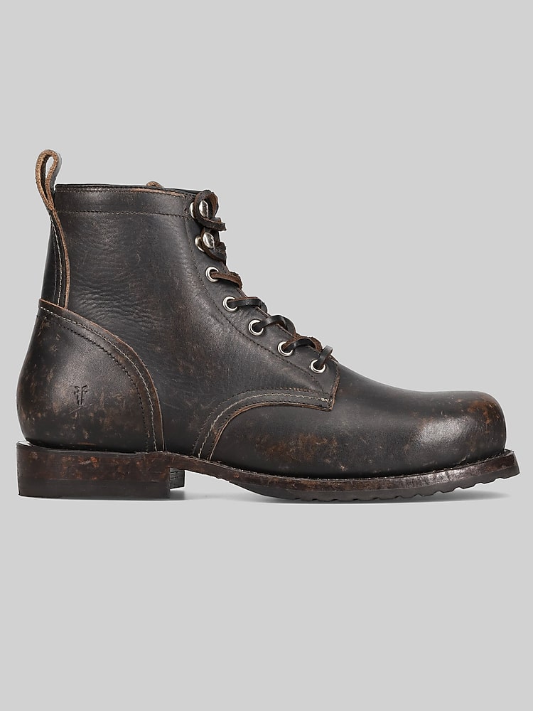 Frye Hudson Work Boots, Black | Boots | Men display picture 1