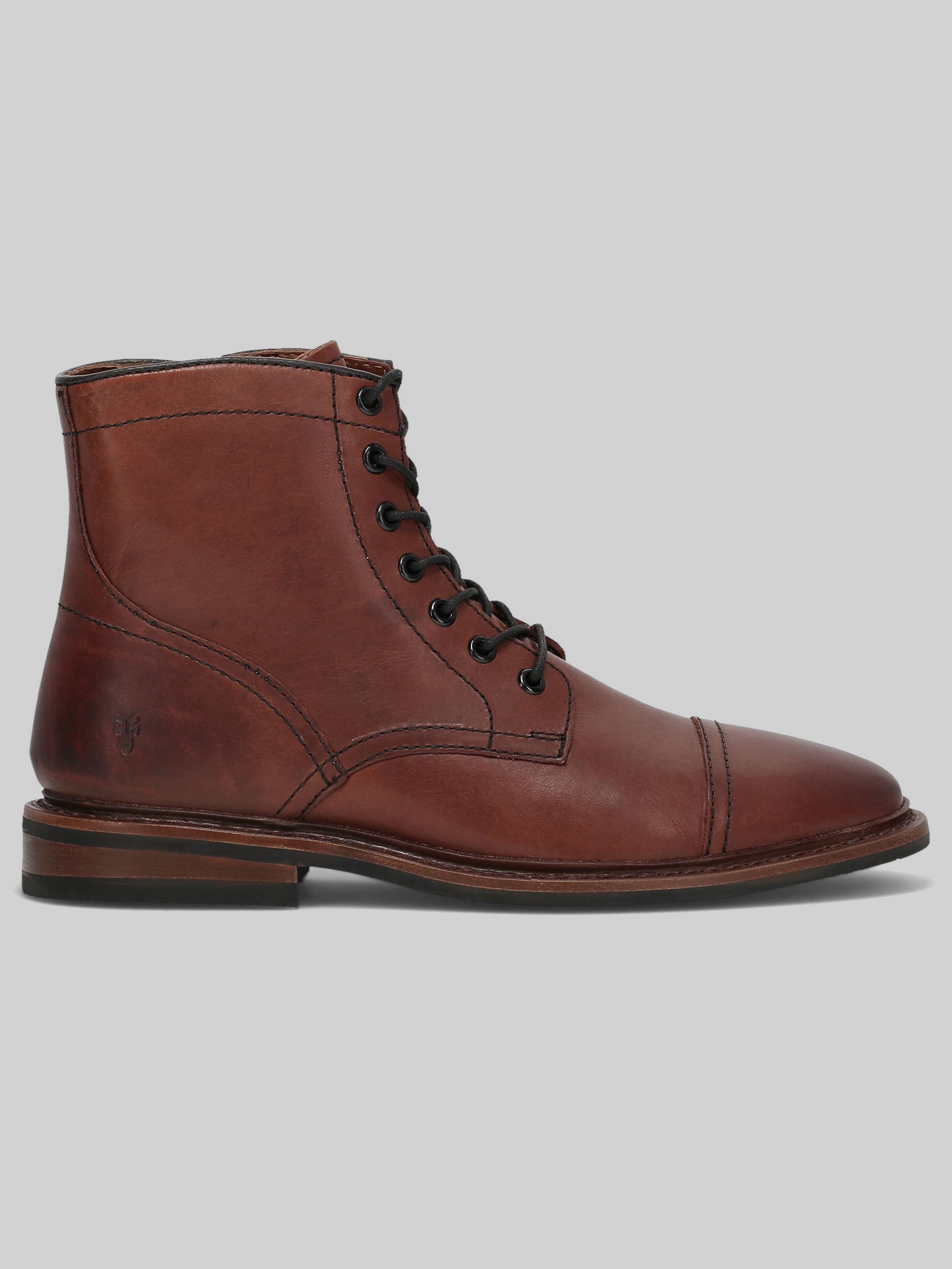 Frye Paul Mid Lace Boots, Brown | Boots | Men display picture 1